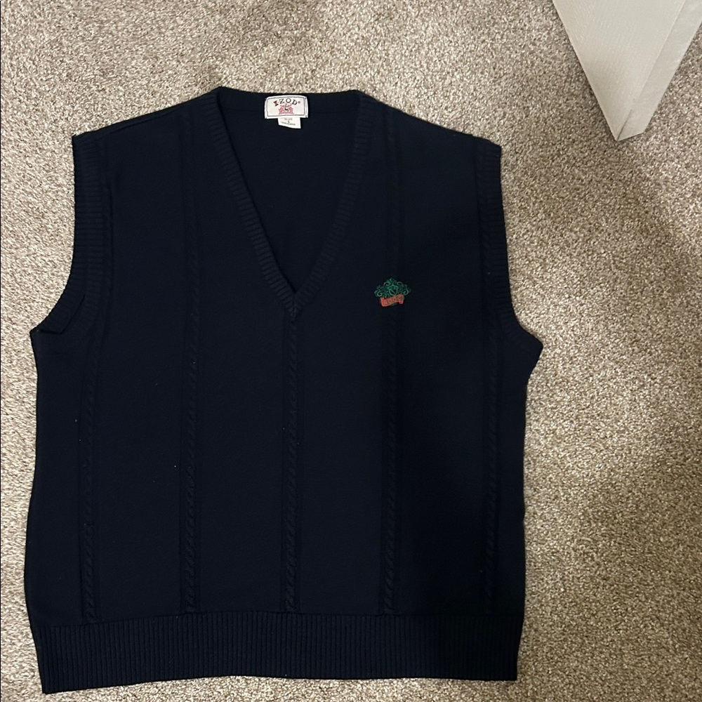 Men's Navy V-Neck Sweater Vest